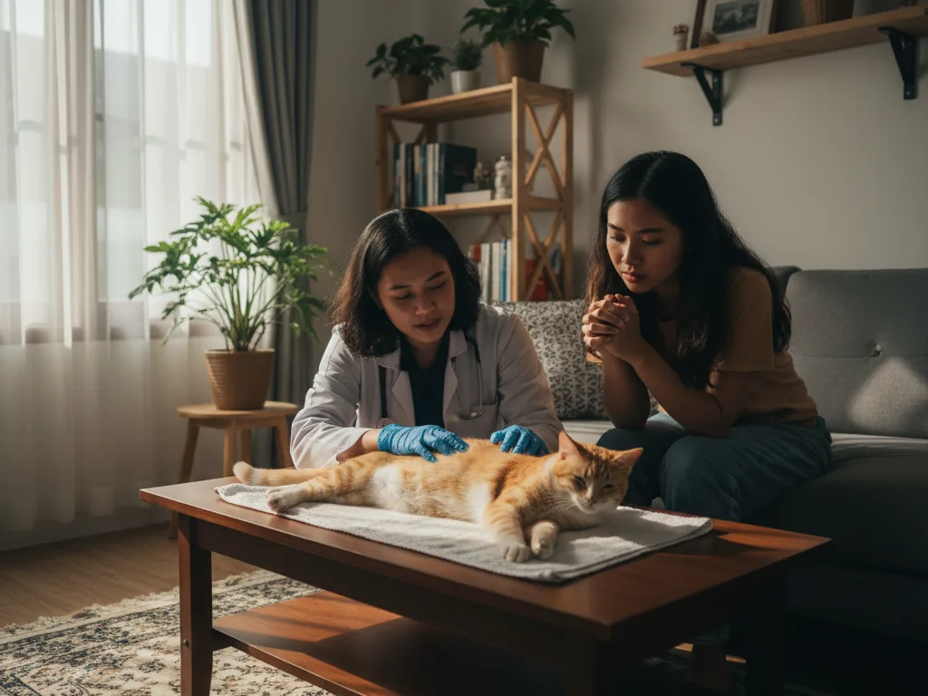 Layanan Home Visit untuk Kucing Hamil & Mau Melahirkan di Jakarta Selatan