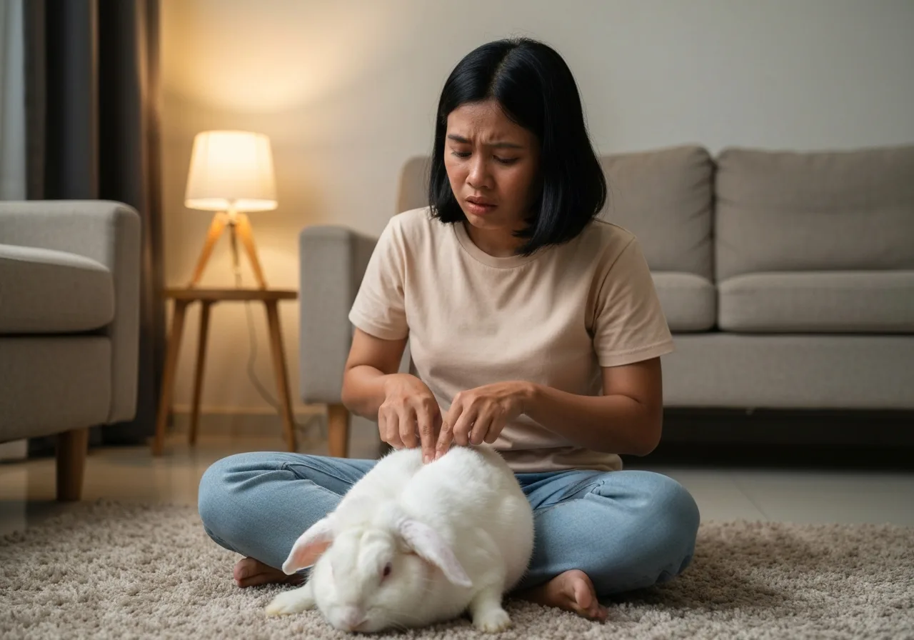 Kelinci Tidak Mau Makan & Kembung (GI Stasis)? Ini Pertolongan Pertama!